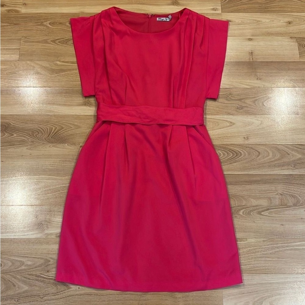 Vintage Eliza J hot pink dress.